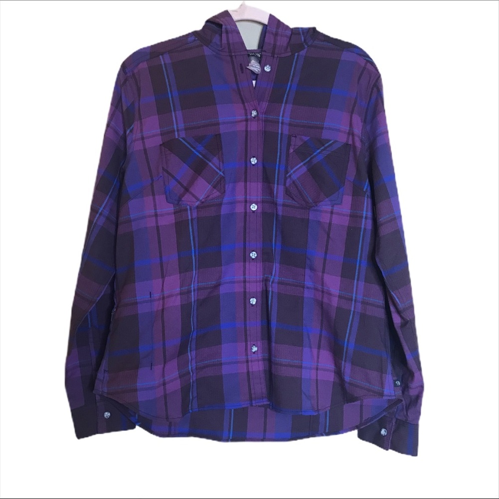 Mountain Hardware Stretchstone Hooded Plaid Shirt